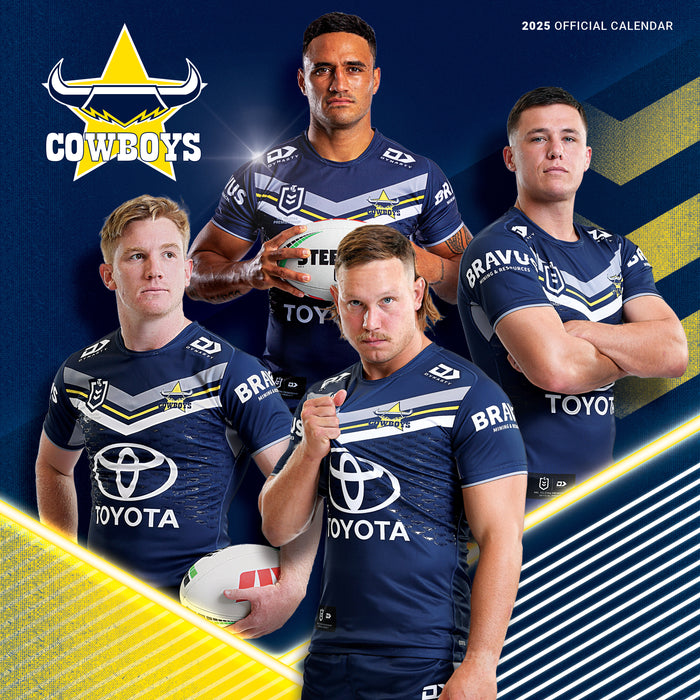 2025 NRL North Queensland Cowboys Wall Calendar