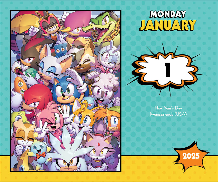 2025 Sonic the Hedgehog Comic Collection Page-A-Day Calendar