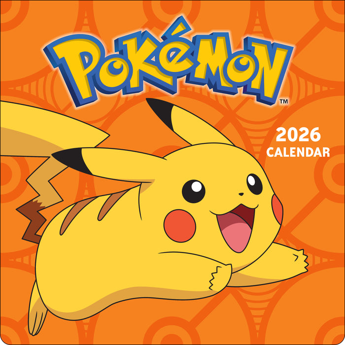 Pokemon 2026 Square Wall Calendar