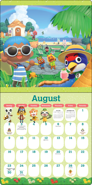 Animal Crossing New Horizons 2026 Square Wall Calendar