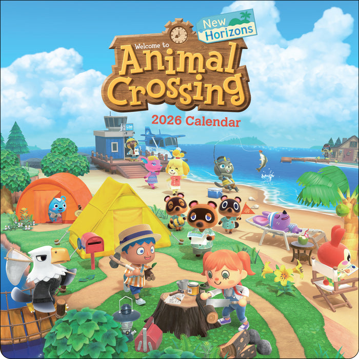 Animal Crossing New Horizons 2026 Square Wall Calendar