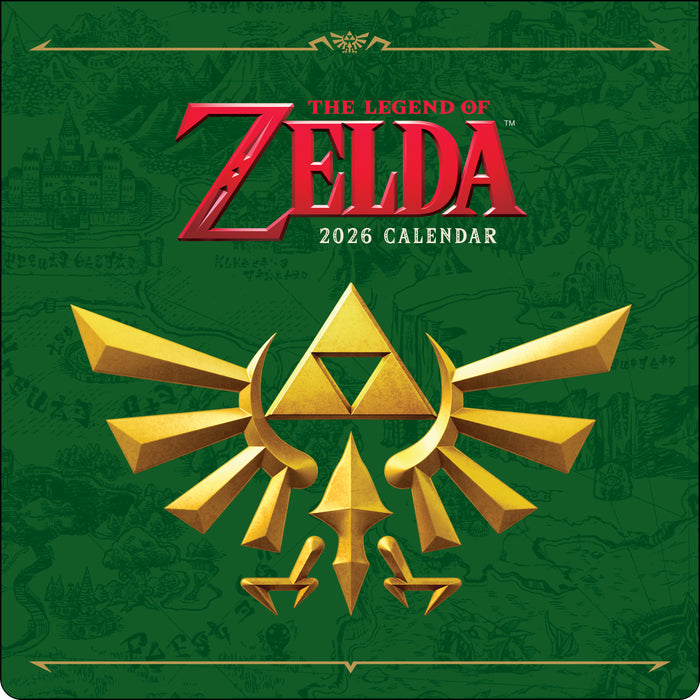 Legend of Zelda 2026 Square Wall Calendar