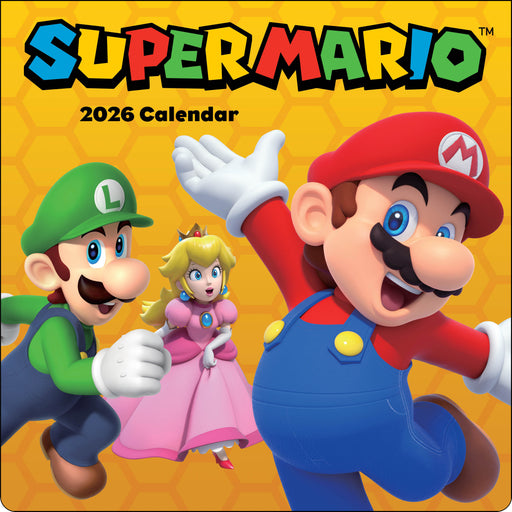 Super Mario 2026 Square Wall Calendar