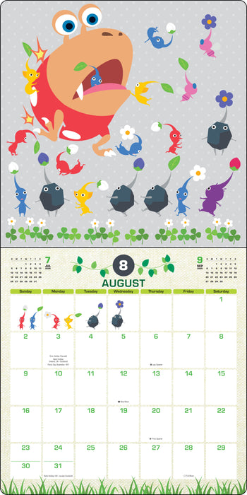 Pikmin 2026 Square Wall Calendar