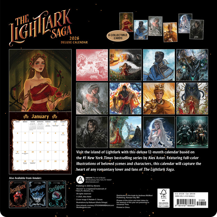 Lightlark Saga 2026 Square Wall Calendar