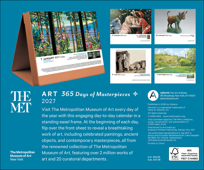 Art 365 Days of Masterpieces 2027 Page-A-Day Calendar