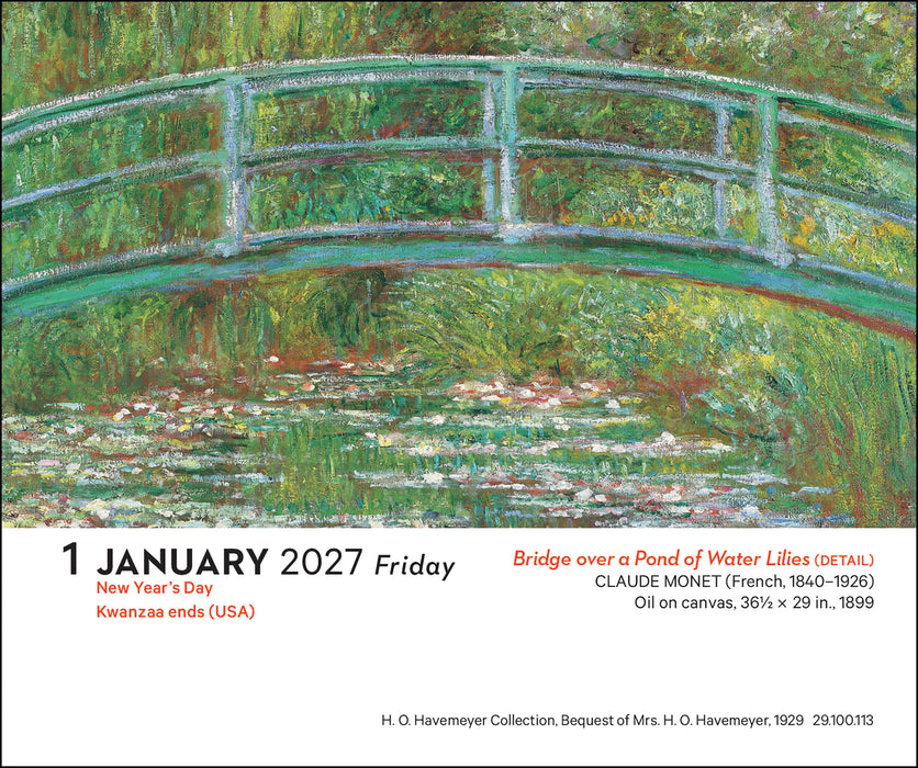 Impressionism & Post Impressionism 2027 Page-A-Day Calendar