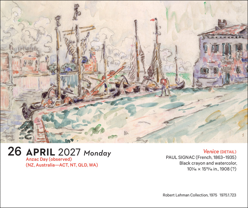 Impressionism & Post Impressionism 2027 Page-A-Day Calendar
