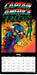 Marvel Classic Black Light Poster 2027 Large Wall Calendar