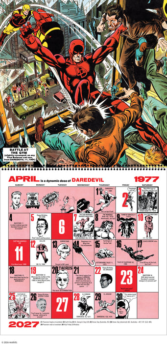 Mighty Marvel 2027 Square Wall Calendar
