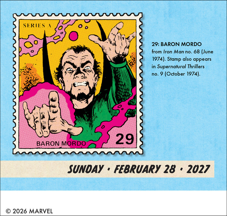 Marvel Value Stamps 2027 Page-A-Day Calendar