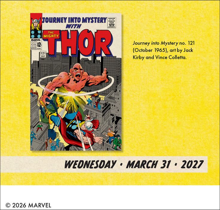 Marvel Value Stamps 2027 Page-A-Day Calendar