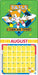 Sonic the Hedgehog with Bonus Stickers 2027 Square Wall Calendar
