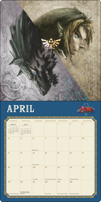 Legend of Zelda 2027 Square Wall Calendar