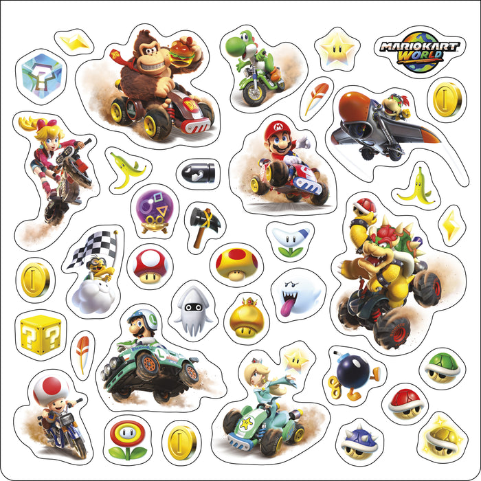 Mario Kart World with Bonus Sticker 2027 Square Wall Calendar