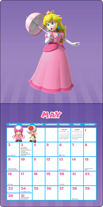 Super Mario 2027 Square Wall Calendar