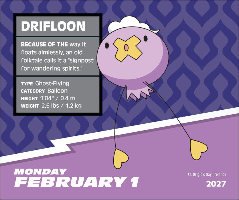 Pokemon 2027 Page-A-Day Calendar