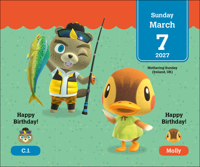 Animal Crossing 2027 Page-A-Day Calendar