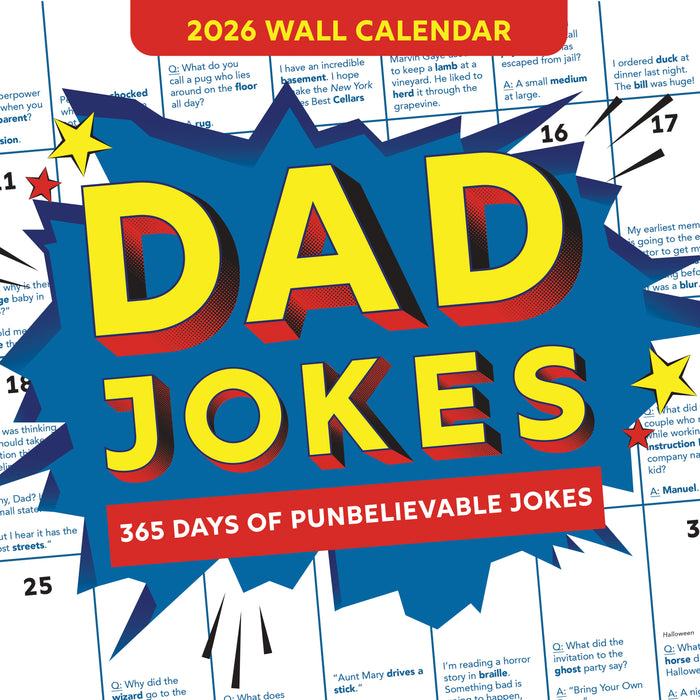 Dad Jokes 2026 Square Wall Calendar
