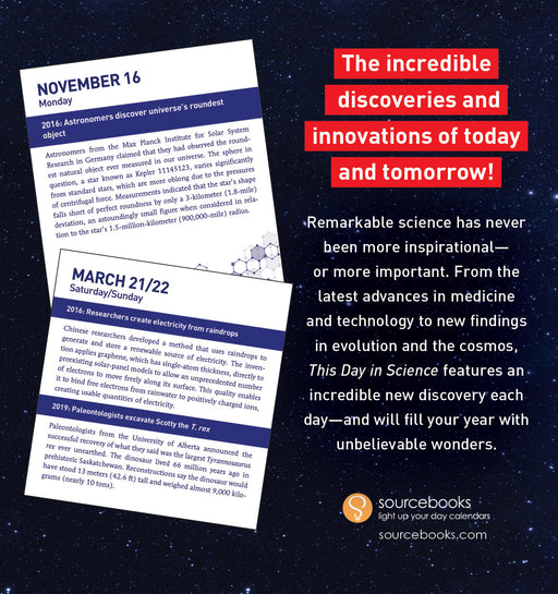 This Day in Science 2026 Page-A-Day Calendar