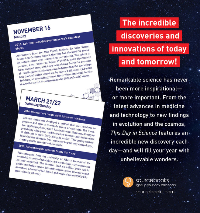 This Day in Science 2026 Page-A-Day Calendar
