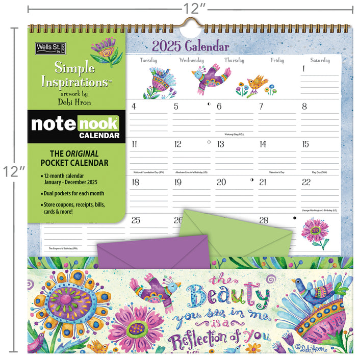 2025 Simple Inspirations Wall Calendar by  WSBL from Calendar Club