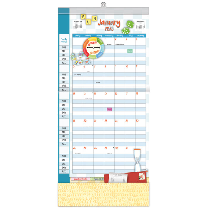 2025 Family Plan It Plus Wall Calendar by  WSBL from Calendar Club