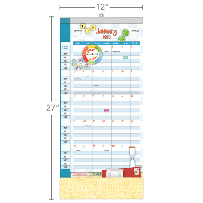 2025 Family Plan It Plus Wall Calendar by  WSBL from Calendar Club