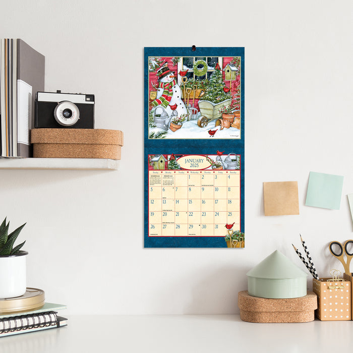 2025 Heart & Home Mini Wall Calendar by  LANG from Calendar Club