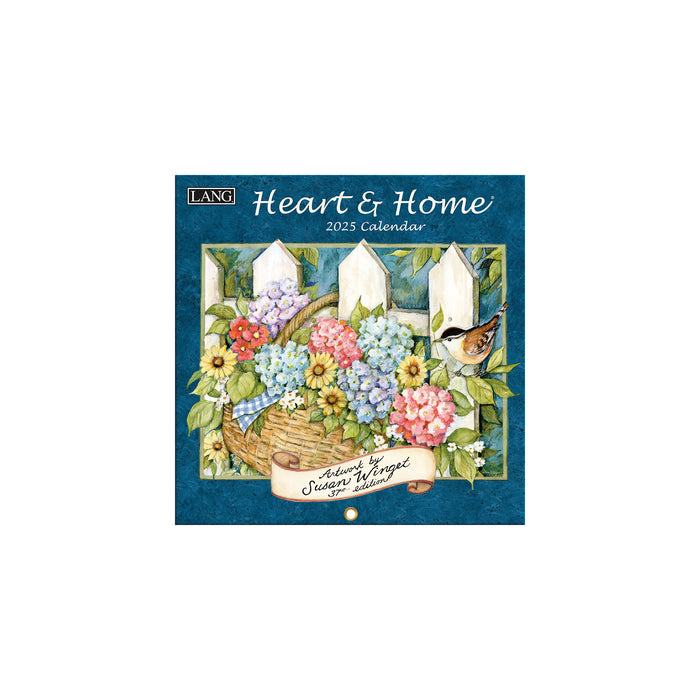 2025 Heart & Home Mini Wall Calendar by  LANG from Calendar Club