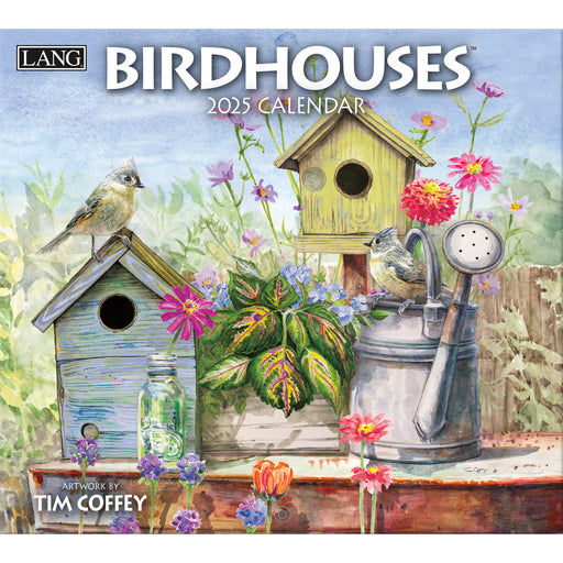 2025 Birdhouses Large Wall Calendar (Online Exclusive) by  LANG from Calendar Club