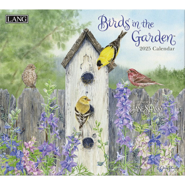 2025 Birds In The Garden Large Wall Calendar