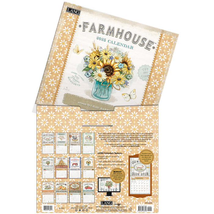 2025 Farmhouse Large Wall Calendar (Online Exclusive) by  LANG from Calendar Club