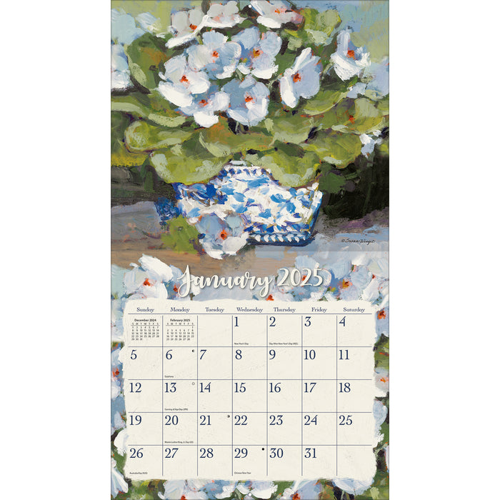 2025 Gallery Florals Large Wall Calendar