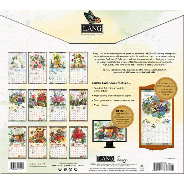 2025 Garden Botanicals Large Wall Calendar (Online Exclusive) by  LANG from Calendar Club