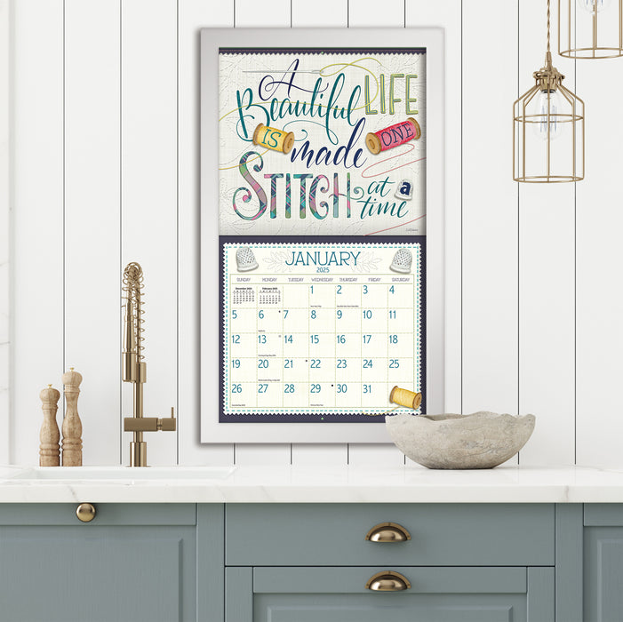 2025 Handmade Happiness Large Wall Calendar by  LANG from Calendar Club