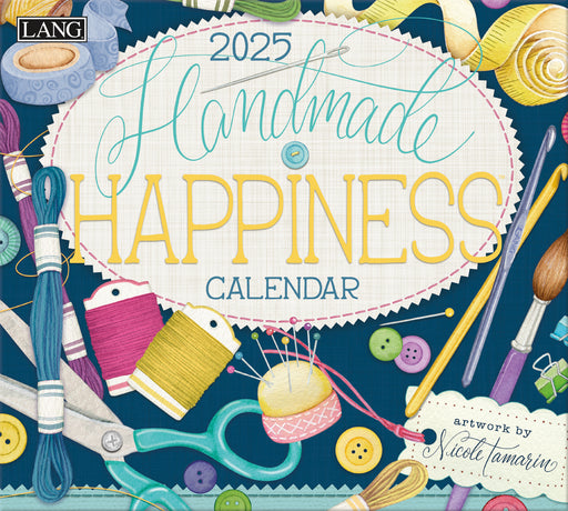 2025 Handmade Happiness Large Wall Calendar by  LANG from Calendar Club