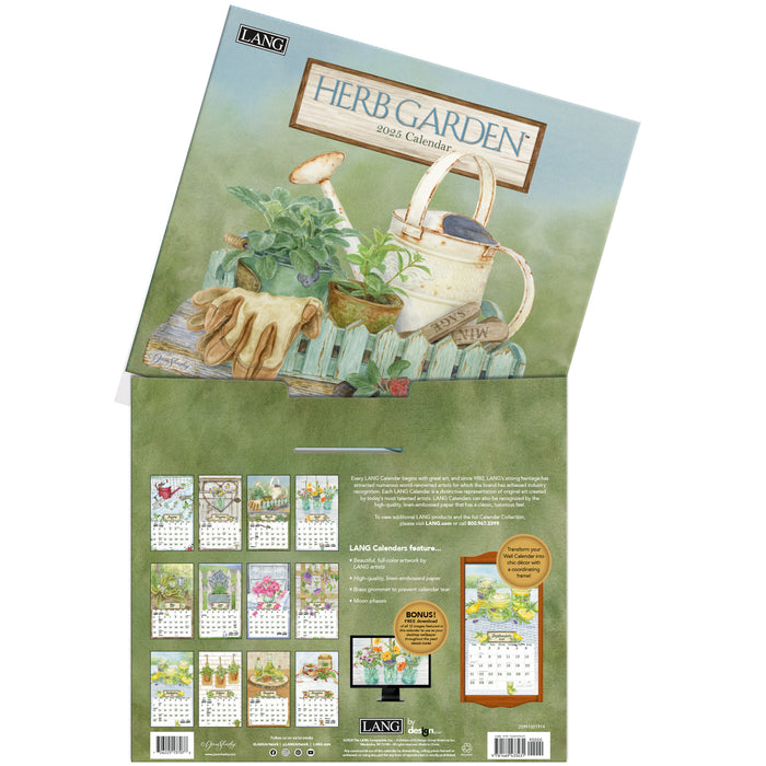 2025 Herb Garden Large Wall Calendar