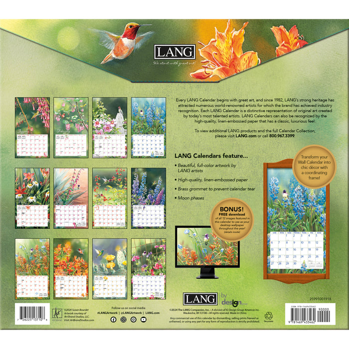 2025 Hummingbirds Large Wall Calendar