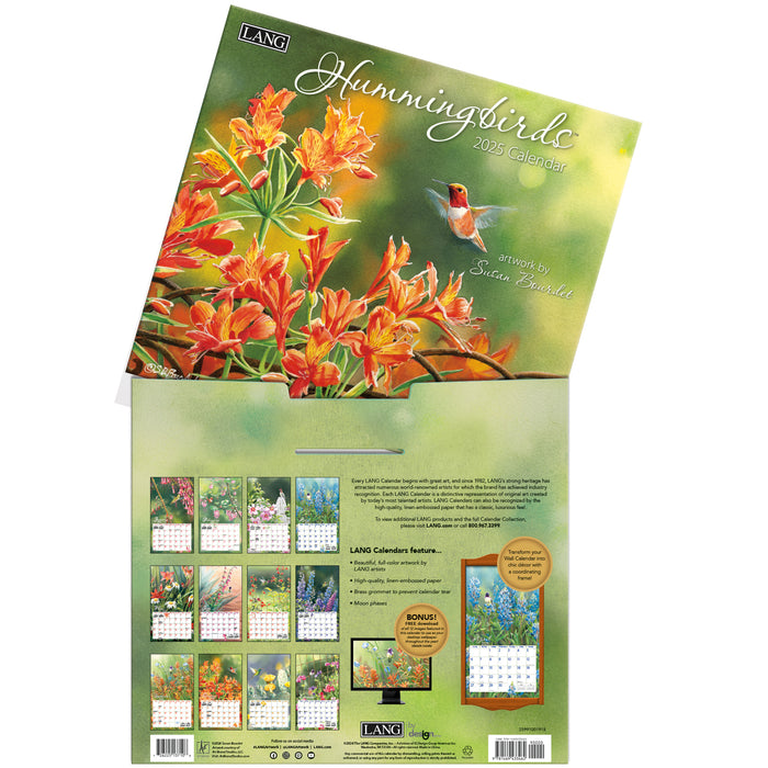 2025 Hummingbirds Large Wall Calendar