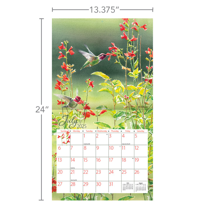 2025 Hummingbirds Large Wall Calendar