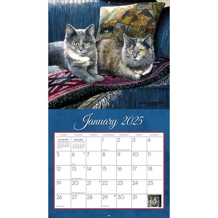 2025 Love Of Cats Large Wall Calendar