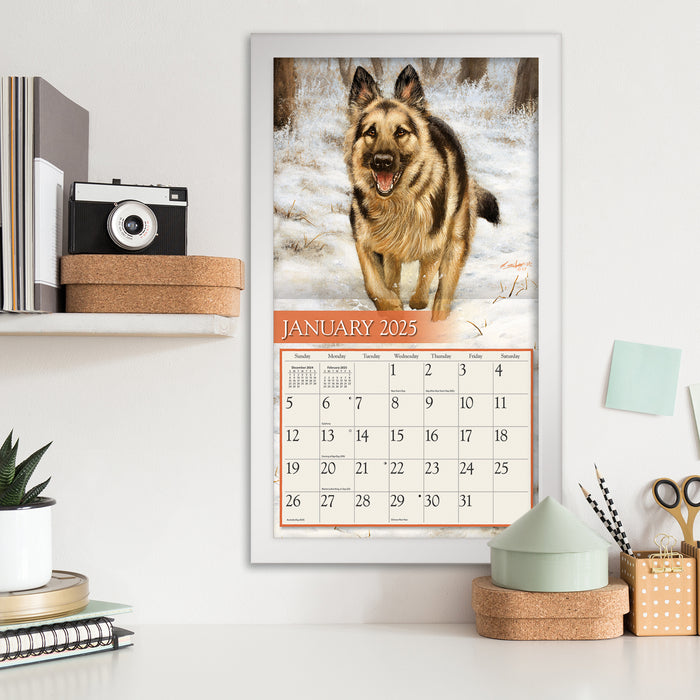 2025 Love Of Dogs Large Wall Calendar