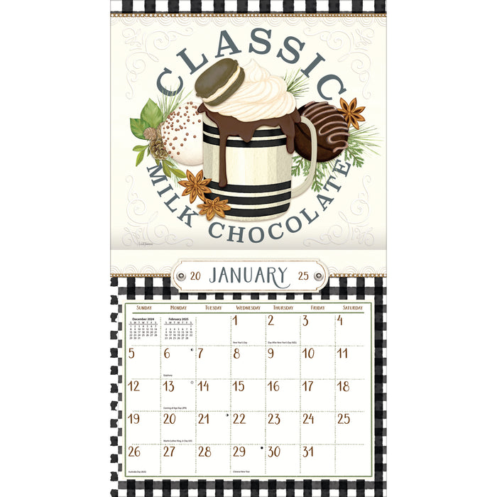 2025 Love To Cook Large Wall Calendar