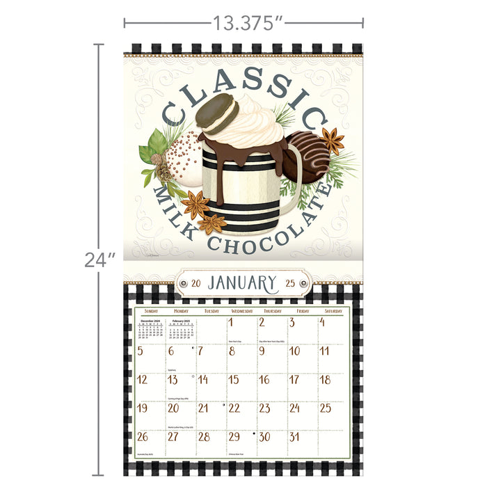 2025 Love To Cook Large Wall Calendar