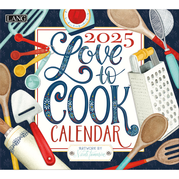 2025 Love To Cook Large Wall Calendar