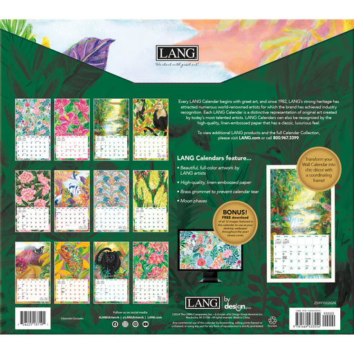 2025 Lush Life Large Wall Calendar (Online Exclusive) by  LANG from Calendar Club