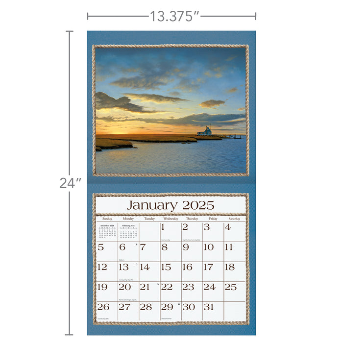 2025 Seaside Large Wall Calendar