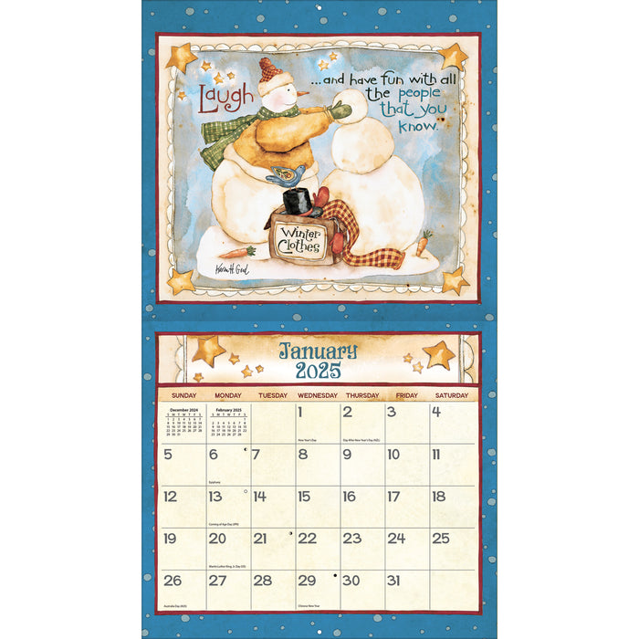 2025 Simple Life Large Wall Calendar