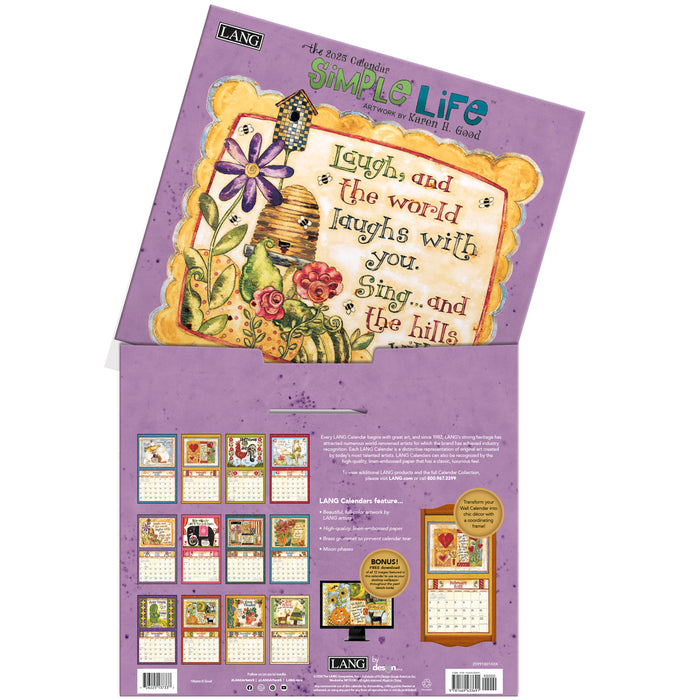 2025 Simple Life Large Wall Calendar